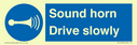 sound-horn-drive-slowly-warehousing-and-delivery-sign~